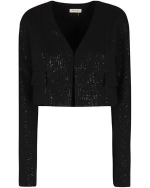 The Mannei Terras Silk Jacket - Black