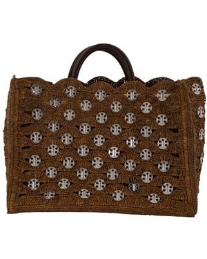 Rabanne Shopper Bag - Brown
