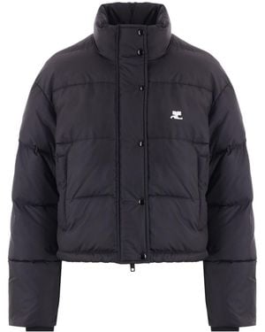 Courreges Nylon Puffer Jacket - Blue