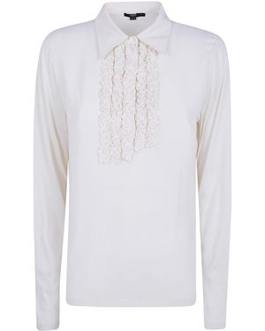 Seventy Jersey Crepe Polo Neck Sweater - White