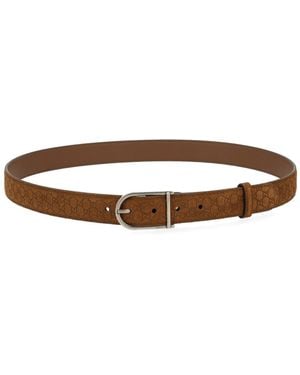 Gucci Logo Buckle Belt - Brown