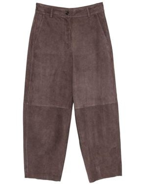 Via Masini 80 Paneled Wide-Leg Pants - Gray