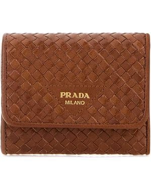 Prada Caramel Leather Wallet - Brown