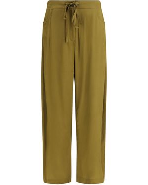 Ella Pants Barrel-Leg - Green