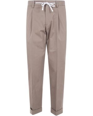 Barba Napoli "Roma" Chino Pants - Gray