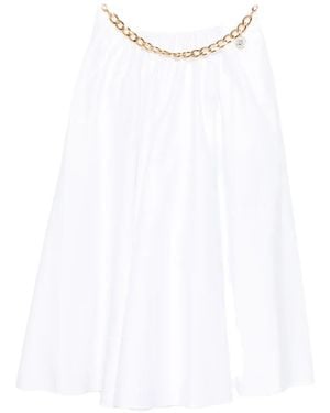 Elisabetta Franchi Cotton Skirt - White