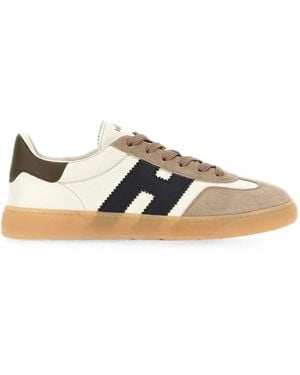 Hogan Cool Smooth And Suede Leather Sneakers - Multicolor