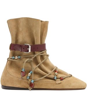Isabel Marant Calf Leather Boots - Brown