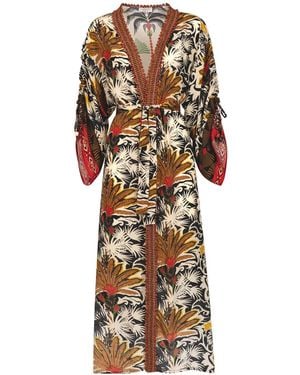 Anjuna Camilla Long Kimono Dress - Multicolor