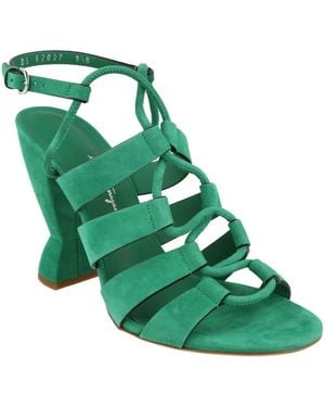 Ferragamo Sirmio X5 Heel Sandals - Green