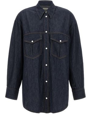 KHAITE 'Christensen' Shirt - Blue