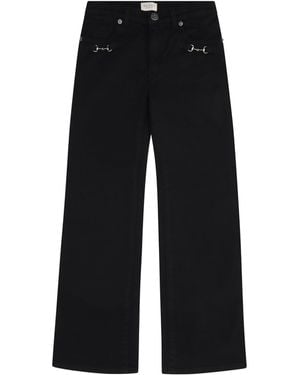 Gucci Cotton Cenim Pants For Girl - Black