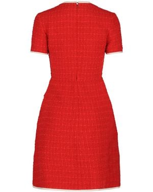 Valentino Tweed Mini Dress - Red