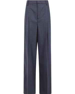Blumarine Wool Blend Pants - Blue