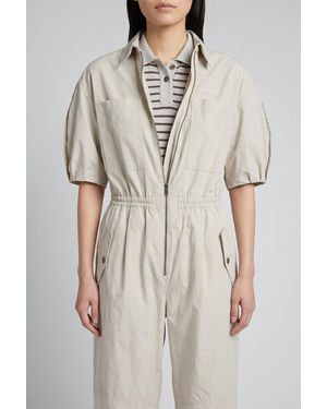 Brunello Cucinelli Light Relaxed Jumpsuit - Natural