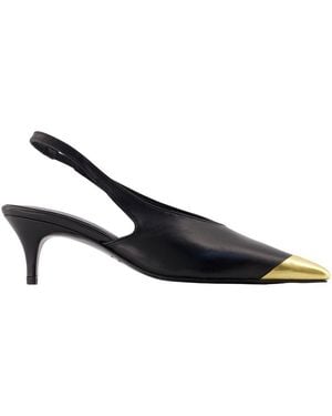Anine Bing Nelly Metal Toe Pumps - Blue