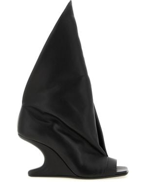 Rick Owens 'Cantilever 8 Strutter' Sandals - Black