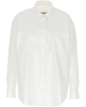 Alexandre Vauthier Front Pocket Cotton Shirt With Button Closure - White