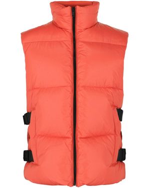 Givenchy 4G Buckle Puffer Vest - Red