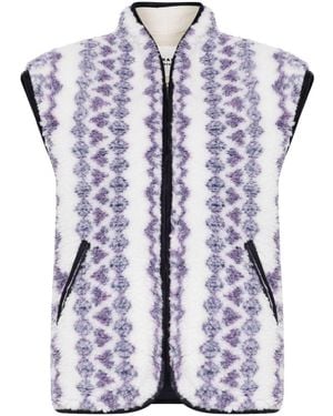 Isabel Marant Printed Reversible Vest - Blue