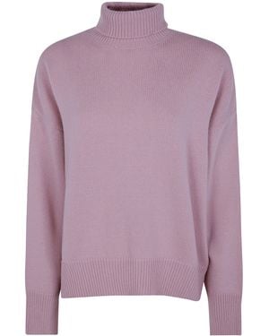 Mrz Turtleneck Oversized Sweater - Purple