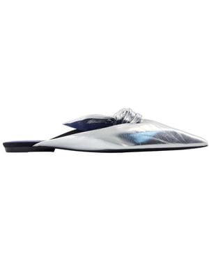 Lanvin Bow Mules - Blue