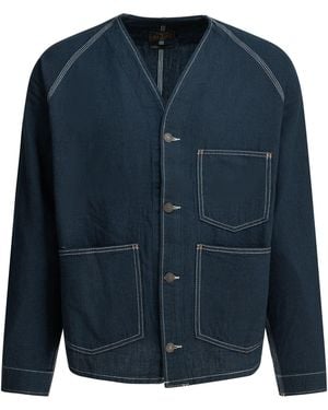 Beams Plus Engineer Cotton Denim Jacket - Blue