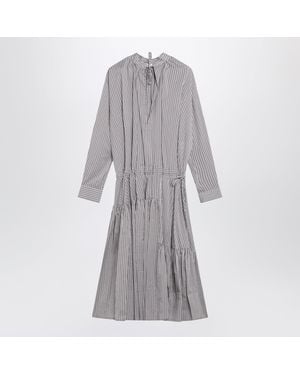 Dries Van Noten Striped Shirt Dress - Gray