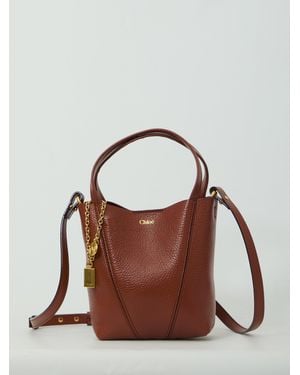 Chloé Small Chloé Spin Tote Bag - Brown