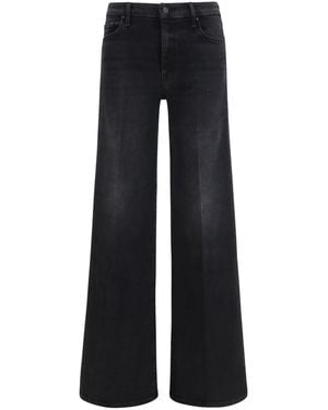 Mother The Roller Sneak Denim Jeans - Black