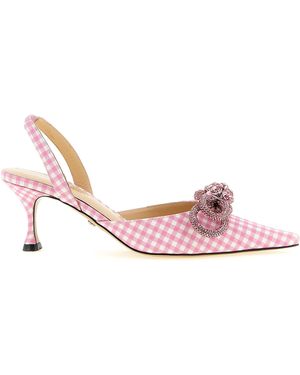 Mach & Mach Mach & Mach 'Double Bow' Slingback - Pink
