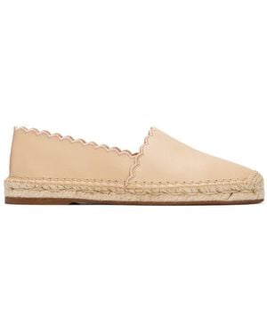 Chloé Pary Scalloped Espadrilles - Natural
