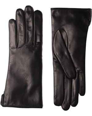 Mario Portolano Leather Gloves - Black