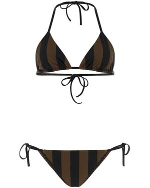 Fendi Printed Lycraã¢Â Bikini - Black
