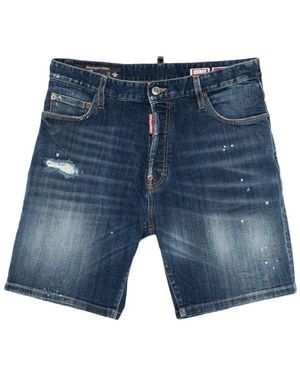 DSquared² Distressed Shorts - Blue