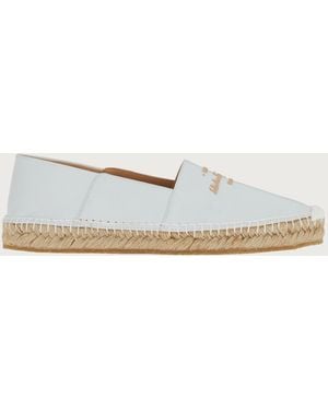 Ferragamo Ladies Susana Logo Espadrilles - Natural