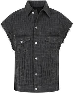 Givenchy Oversized 4G Denim Vest - Black