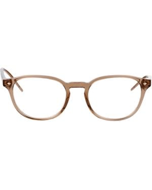 Giorgio Armani Transparent Acetate Optical Glasses - Brown