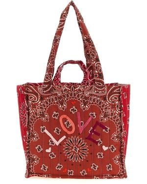 Call it By Your Name Medium 'Cabas' Shopping Bag - Red