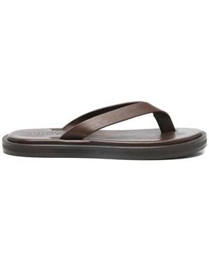 Studio Nicholson Cocoa Thong Strap Flat Sole Shoes - Brown