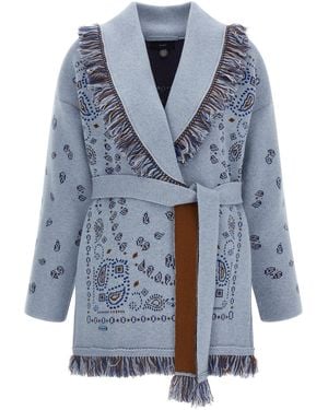 Alanui 'Bandana' Cardigan - Blue