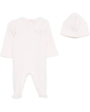 Balmain Mini Matching Tracksuit And Reversible Cap - White