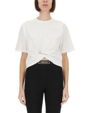 Versace 1978 Re-Edition Safety Pin" T-Shirt - White