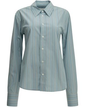 Ami Paris Casual Shirt With Logo - Blue