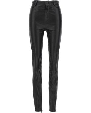 David Koma Napa Leather Leggings - Black