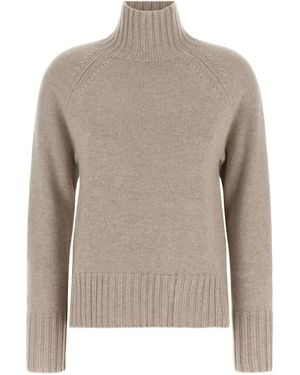 Max Mara 'Mantova' High Neck Sweater - Gray