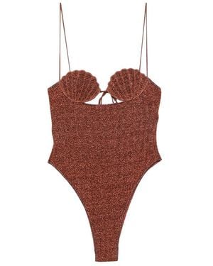 Oséree One-Piece Swimsuit Lurex - Red