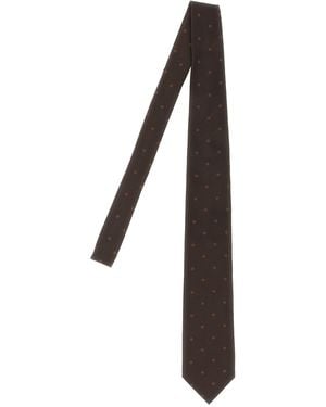 Tom Ford Polka Dot Silk Tie - Black