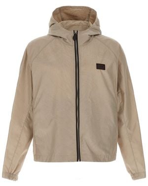Berluti 'Scritto' Hooded Jacket - Natural