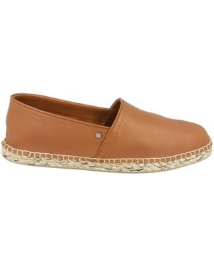 Ferragamo Lamar Leather Espadrilles - Brown